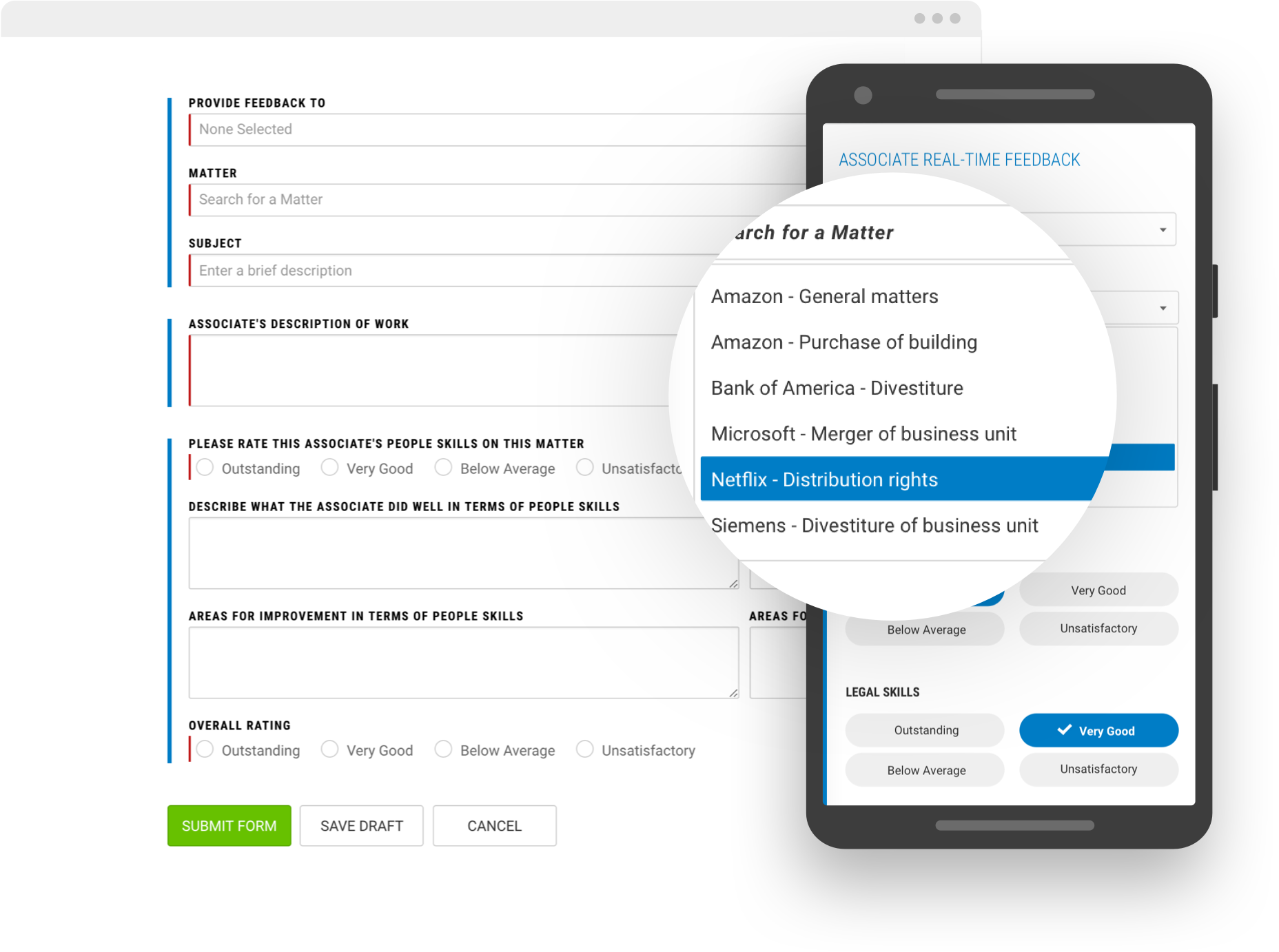 Setup any real-time feedback process