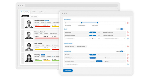 viWork Allocation product screenshot